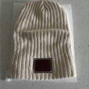 Love Your Melon Cream Knit Beanie